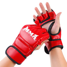 Load image into Gallery viewer, Thick Boxing Gloves MMA Gloves Half finger Sanda Taekwondo Fight MMA Sandbag Gloves Training Equipment