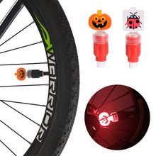 Load image into Gallery viewer, Bicycle Valve Core Light Children's Bicycle Balance Car Dazzle Riding Pumpkin Ladybug Light Holiday Atmosphere Intelligent Induction Air Nozzle Light