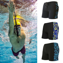 Load image into Gallery viewer, Men Boxer Trunks Print Milk Silk Swimming Trunks Hot Spring Holiday Beach Water Sports Slim Shorts Boxing Quick Dry Pants One Size