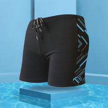 Load image into Gallery viewer, Men Boxer Trunks Print Milk Silk Swimming Trunks Hot Spring Holiday Beach Water Sports Slim Shorts Boxing Quick Dry Pants One Size