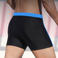 Load image into Gallery viewer, Men Fashion Wide Waist Milk Silk Swimming Trunks Boxing Beach Hot Spring Water On Sports Quick Dry Shorts Anti-Embarrassment Boxer Trunks Slim Breathable Shorts