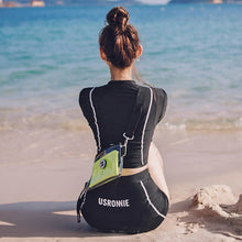 Load image into Gallery viewer, Separate High Waist Conservative Swimsuit Set Group Boxer Trunks Long Sleeves Sunscreen Belly Cover Slimming Professional Swimsuit Yoga Outdoor Beach Water Park Swimming Equipment