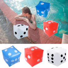 Load image into Gallery viewer, 35CM Large Water Inflatable Dice Toys Outdoor Pool Beach Party Supplies Parent-Child Entertainment Interactive Toys Bar KTV Atmosphere Props