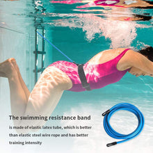Load image into Gallery viewer, 6MM*10MM*4M 30Pounds Swimming Training Belt Set Swimming Resistance Special Strength Training Equipment Elastic Rope Accessories