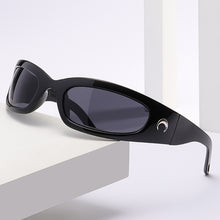 Load image into Gallery viewer, Fashion Y2K Dazzling Sports Cycling Glasses Future Sense Crescent Style Outdoor Activities Driving UV400 Protection Sunglasses