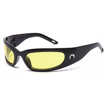 Load image into Gallery viewer, Fashion Y2K Dazzling Sports Cycling Glasses Future Sense Crescent Style Outdoor Activities Driving UV400 Protection Sunglasses