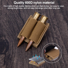 Load image into Gallery viewer, Outdoor 2 Hole Shotgun Ammunition Bag Tactical Backpack Velcro Accessories Nylon Bullet Bag Shooting Hunting Accessories