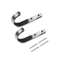 Load image into Gallery viewer, 2PCS Tactical Wall-Mounted Stainless Steel Gun Racks J-Hook With Scratch-Resistant Felt Mat Hunting Shooting Storage Accessories