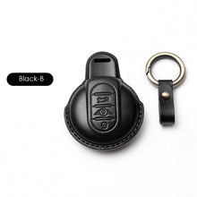 Load image into Gallery viewer, Imported Cow Leather Car Key Case Cover for BMW MINI COOPER S ONE JCW F54 F55 F56 F57 F60 CLUBMAN COUNTRYMAN Remote Fob Holder Shell Keychain