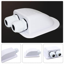 Load image into Gallery viewer, Single/Double Holes Caravan Solar Car Junction Box Roof Wire Entry Solar Cable Motorhome Junction Box RV Caravan Accessories Camper Accessories