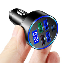 Load image into Gallery viewer, 250W 4 Port USB Car Charger Type C PD Fast Charging Adapter for Huawei OPPO Oneplus iPhone 14 Pro Max 13 12 11 Mini XS