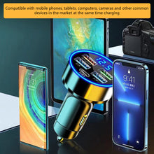 Load image into Gallery viewer, 250W 4 Port USB Car Charger Type C PD Fast Charging Adapter for Huawei OPPO Oneplus iPhone 14 Pro Max 13 12 11 Mini XS