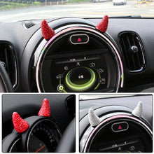 Load image into Gallery viewer, 2Pcs Car Decoration Creative Diamond Devil Horns Stickers For Mini Coopers Jcw One F54 F55 F56 F60 R55 R60 R61 R56 Car Accessories Car Styling