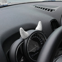 Load image into Gallery viewer, 2Pcs Car Decoration Creative Diamond Devil Horns Stickers For Mini Coopers Jcw One F54 F55 F56 F60 R55 R60 R61 R56 Car Accessories Car Styling