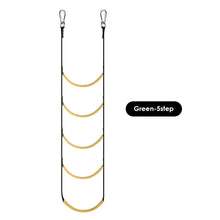 Load image into Gallery viewer, 3/4/5 Step Boat Rope Ladder Boat Rope Ladder Extension Assist Boat Folding Ladder Swim Ladder for Sailboat Kayak Motorboat Caneoing Speedboat