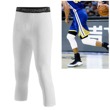 Load image into Gallery viewer, Men's Sports Tights Cropped Pants Basketball Cropped Compression Leggings Running Gym Fitness Sportswear for Male Athletic Trousers