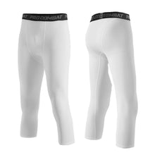 Load image into Gallery viewer, Men's Sports Tights Cropped Pants Basketball Cropped Compression Leggings Running Gym Fitness Sportswear for Male Athletic Trousers