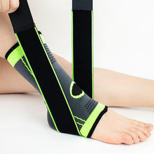 Load image into Gallery viewer, 1Pc 3D Pressurized Ankle Support Ankle Brace Protector with Strap Elastic Belt for Badminton Basketball Volleyball Sports Gym Jogger Acessories S/M/L/XL