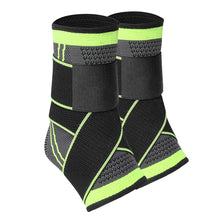 Load image into Gallery viewer, 1Pc 3D Pressurized Ankle Support Ankle Brace Protector with Strap Elastic Belt for Badminton Basketball Volleyball Sports Gym Jogger Acessories S/M/L/XL