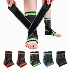 Load image into Gallery viewer, 1Pc 3D Pressurized Ankle Support Ankle Brace Protector with Strap Elastic Belt for Badminton Basketball Volleyball Sports Gym Jogger Acessories S/M/L/XL