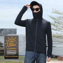 Load image into Gallery viewer, UPF 50+ Men Sun-Protective Clothing Hiking Anti UV Windbreaker Breathable Quick Dry Camping Jacket Outdoor Sports Coats