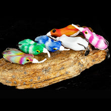 Load image into Gallery viewer, Frog Lure 6.5cm 14.5g/5cm 10g Silicone Fishing Baits Floating Souple Spinnerbait Spoon Soft Swimbaits Snakehead Bait Decoys Frog Fishing Lures