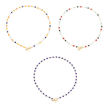 Load image into Gallery viewer, Fashionable Temperamental Black Crystal Glass Bead Necklace Simple Alloy OT Buckle Necklace Clavicle Chain Jewelry