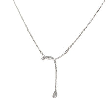Load image into Gallery viewer, Temperamental Droplet Pendant Necklace Simple Shiny Tassel Pendant Alloy Necklace Clavicle Chain Jewelry Accessory