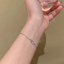 Load image into Gallery viewer, Simple Micro Inlaid Zircon Butterfly Bracelet Versatile Silver Alloy Butterfly Bracelet Women Hand Jewelry