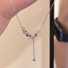 Load image into Gallery viewer, Simple Shiny Wheat Ear Necklace Sweet Niche Tassel Pendant Alloy Necklace Clavicle Chain Jewelry Accessory