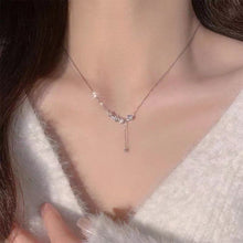 Load image into Gallery viewer, Simple Shiny Wheat Ear Necklace Sweet Niche Tassel Pendant Alloy Necklace Clavicle Chain Jewelry Accessory