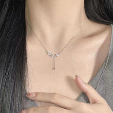 Load image into Gallery viewer, Simple Shiny Wheat Ear Necklace Sweet Niche Tassel Pendant Alloy Necklace Clavicle Chain Jewelry Accessory