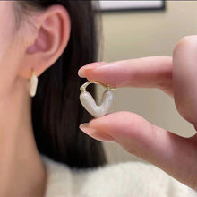 Load image into Gallery viewer, Dropwise Glazed Heart-shaped Earrings Exquisite Versatile Alloy Earrings Ear Studs Women Jewelry Accessories
