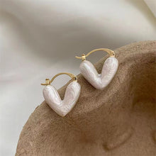 Load image into Gallery viewer, Dropwise Glazed Heart-shaped Earrings Exquisite Versatile Alloy Earrings Ear Studs Women Jewelry Accessories