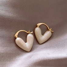 Load image into Gallery viewer, Dropwise Glazed Heart-shaped Earrings Exquisite Versatile Alloy Earrings Ear Studs Women Jewelry Accessories