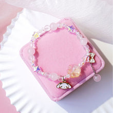 Load image into Gallery viewer, Crystal Cat Claw Beaded Bracelet Cute Pendant Beaded Elastic Rope Adjustable Bracelet Simple Hand Jewelry