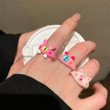 Load image into Gallery viewer, Funny Cute Meow Monster Ring Fashionable Personalized Opening Adjustable Alloy Ring Jewelry Accessory