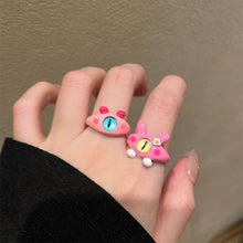 Load image into Gallery viewer, Funny Cute Meow Monster Ring Fashionable Personalized Opening Adjustable Alloy Ring Jewelry Accessory