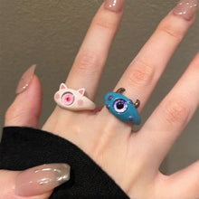 Load image into Gallery viewer, Funny Cute Meow Monster Ring Fashionable Personalized Opening Adjustable Alloy Ring Jewelry Accessory