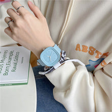 Load image into Gallery viewer, Creative Fashionable Macaron Color Square Watch Multicolored PU Watchband Quartz Watch Women Casual Watch