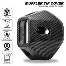 Load image into Gallery viewer, Motorcycle Muffler Tip Cover Glossy Carbon Exhaust Tip Garnish Accessories For Honda Click 125 Click 125i/150i ABS