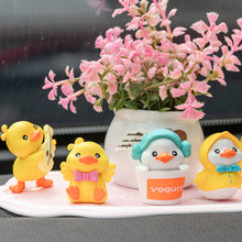 Load image into Gallery viewer, 6Pcs Cartoon Duck Desktop Decoration Ornaments Car Interior Accessories For Creative Gifts Crafts Childen Room Decoration