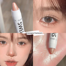 Load image into Gallery viewer, Shiny Glitter Black Eyeshadow White Eyeliner Pencils Makeup Eye Brightening Waterproof High-gloss Pen Eye Makeup