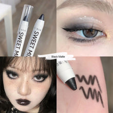 Load image into Gallery viewer, Shiny Glitter Black Eyeshadow White Eyeliner Pencils Makeup Eye Brightening Waterproof High-gloss Pen Eye Makeup