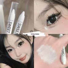 Load image into Gallery viewer, Shiny Glitter Black Eyeshadow White Eyeliner Pencils Makeup Eye Brightening Waterproof High-gloss Pen Eye Makeup