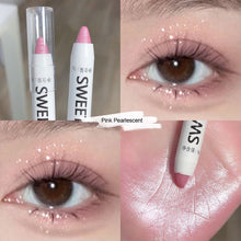 Load image into Gallery viewer, Shiny Glitter Black Eyeshadow White Eyeliner Pencils Makeup Eye Brightening Waterproof High-gloss Pen Eye Makeup