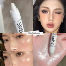 Load image into Gallery viewer, Shiny Glitter Black Eyeshadow White Eyeliner Pencils Makeup Eye Brightening Waterproof High-gloss Pen Eye Makeup