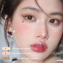 Load image into Gallery viewer, 3 Colors Concealer Palette Professional Makeup Face Eye Contour Face Concealer Dot Dark Circle Face Correction