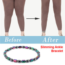 Load image into Gallery viewer, 1Pc Magnetic Slimming Ankle Bracelet Black Gallstone Weight Loss Stimulating Acupoints Therapy Fat Burning Health Care