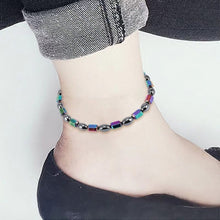 Load image into Gallery viewer, 1Pc Magnetic Slimming Ankle Bracelet Black Gallstone Weight Loss Stimulating Acupoints Therapy Fat Burning Health Care